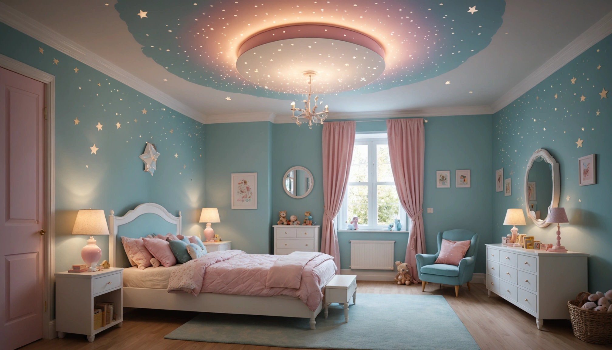 plafonnier chambre fillette