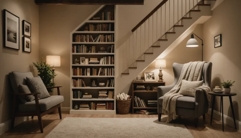 rangement sous escalier ouvert