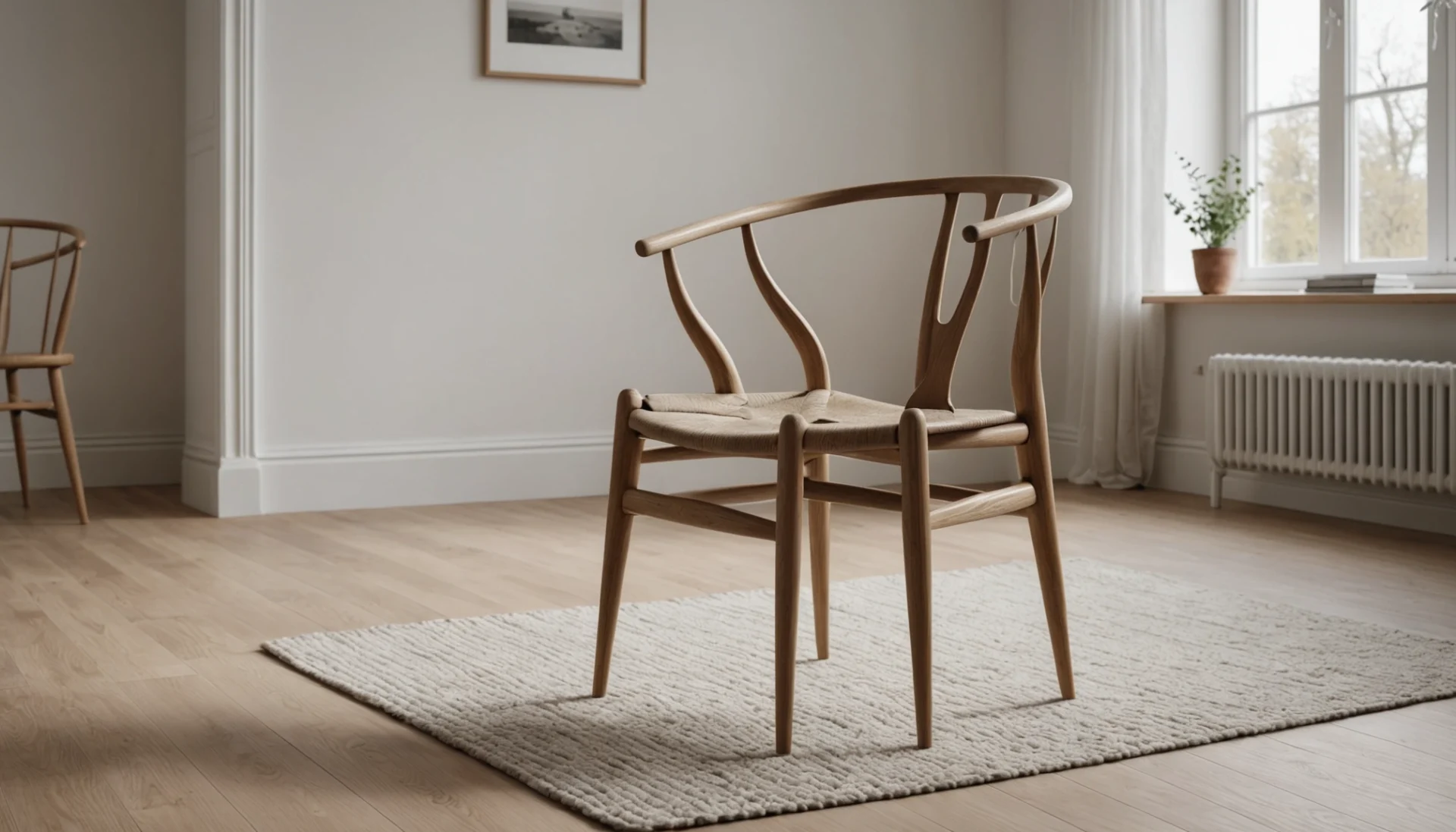 chaise Wishbone en chêne huilé