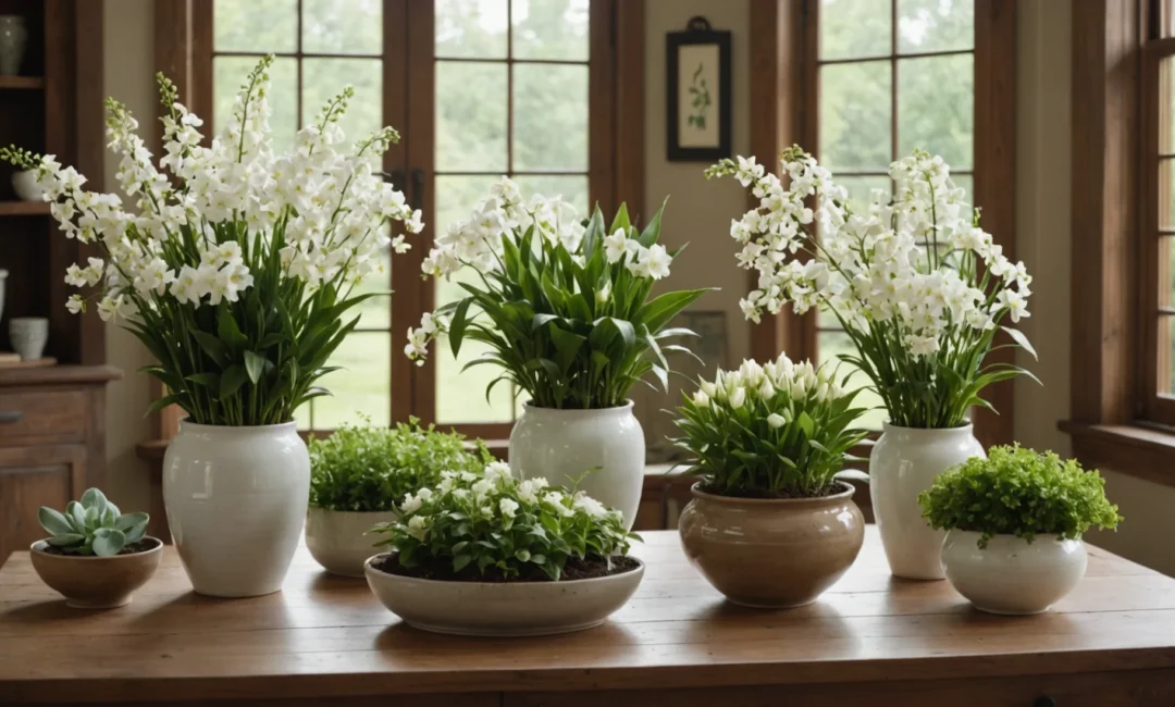 plante vivace à fleurs blanches