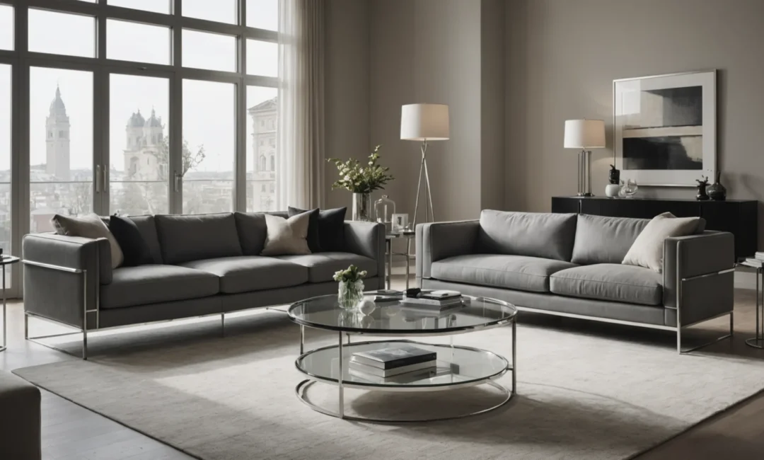 table basse en verre design italien