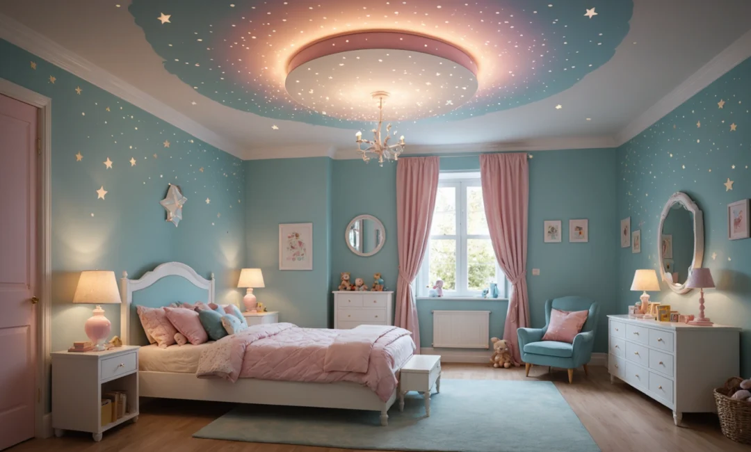 plafonnier chambre fillette