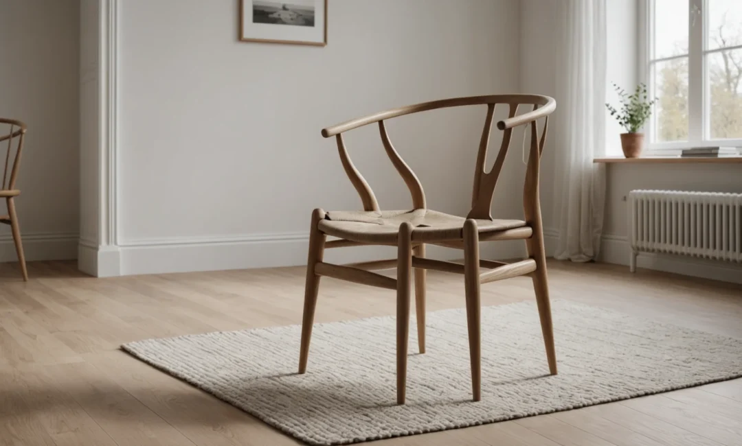 chaise Wishbone en chêne huilé
